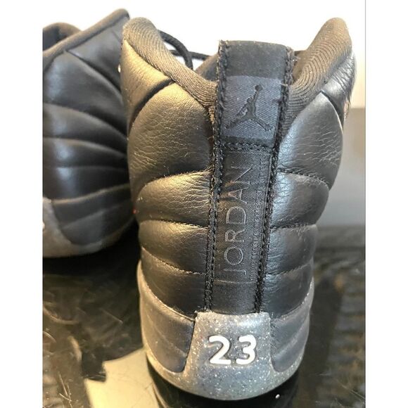 Nike Air Jordan 12 Retro Utility Shoes Boys 6.5Y Black Lace Up Sneakers Womens 8 - Picture 10 of 13